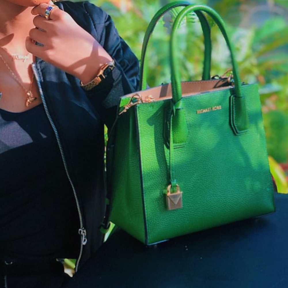 A scaled-down MICHAEL Michael Kors tote